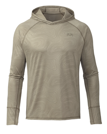 Gila LS Hoodie Topo | Bone Topo Print