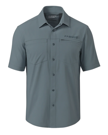 Mesa Vented SS Snap Shirt | Slate