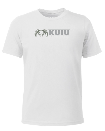 Youth Here to Hunt Logo T-Shirt | White
