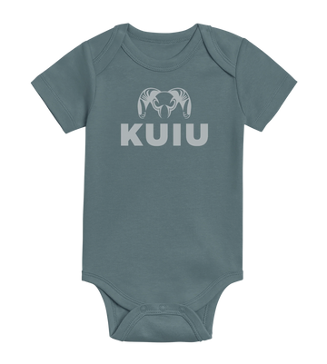KUIU Stacked Logo Baby One-Piece | Harbor