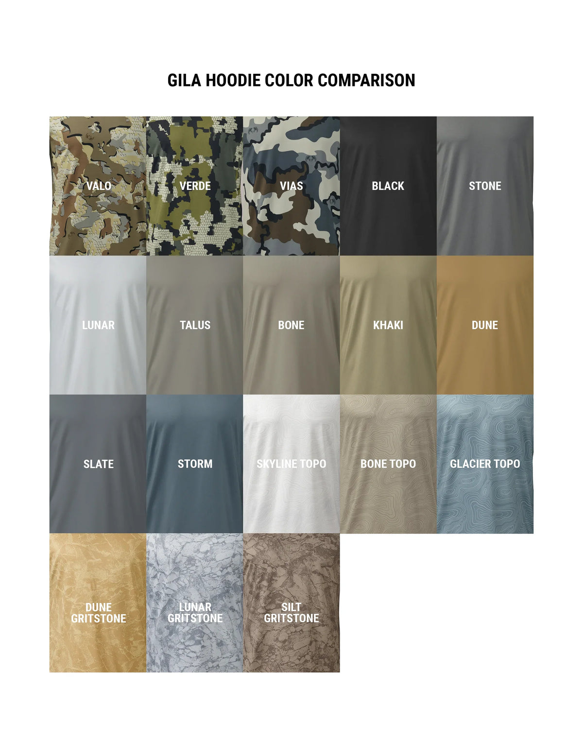 Gila LS Hoodie Topo | Glacier Topo Print
